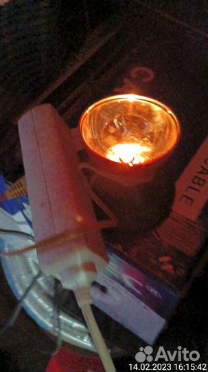 Ночник лампа фонтан СССР 6в световолокно