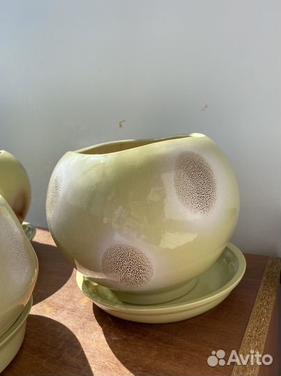 Набор керамических горшков