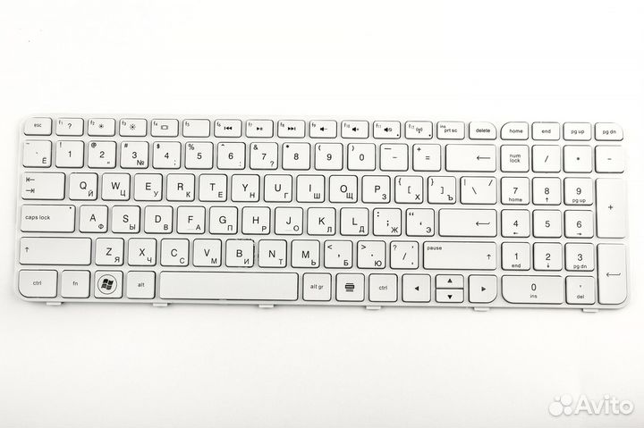 Клавиатура для HP Pavilion G6-2000 белая с рамкой