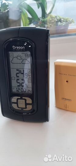 Метеостанция часы oregon (с доп датчиком)