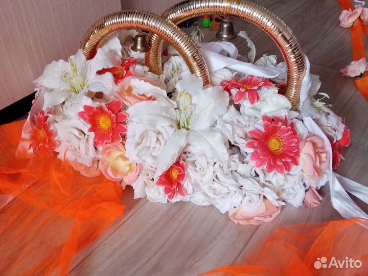 Прокат свадебных украшений на машину