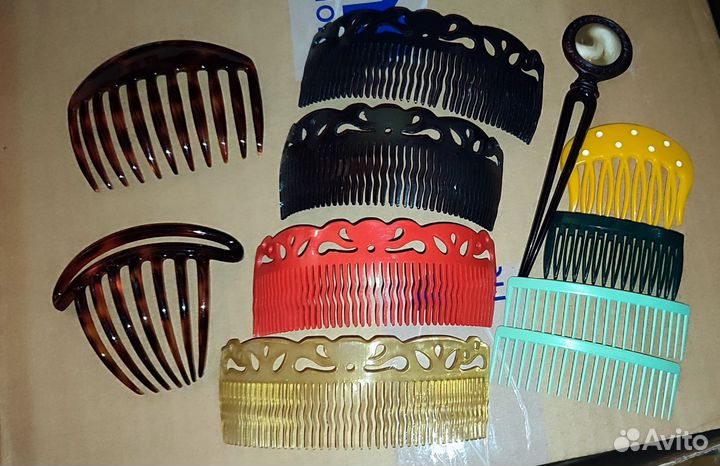 Шиньон заколки гребешки расчески