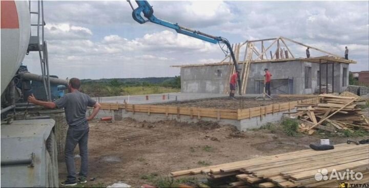 Доставка бетона миксером 3 куба