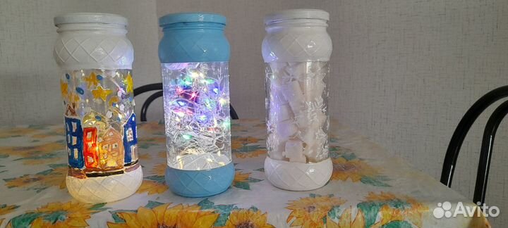 Декупаж стеклянная банка, хранение продуктов