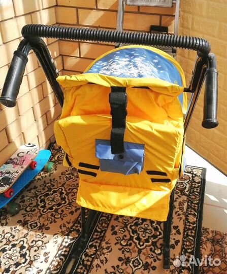 Санки-коляска Скользяшки Снегурочка