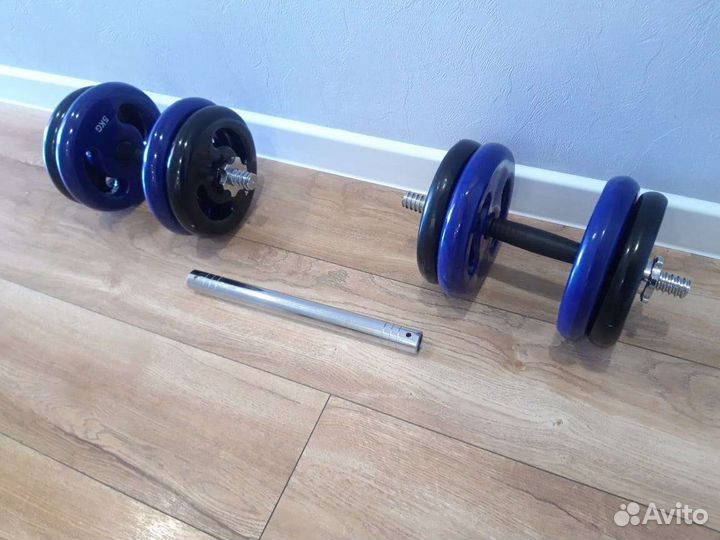Гантели разборные + штанга 38кг