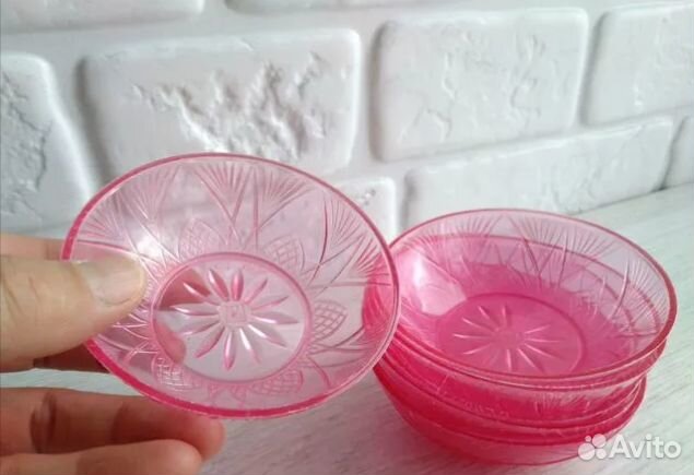 Солонки СССР Набор пластиковых чашечек