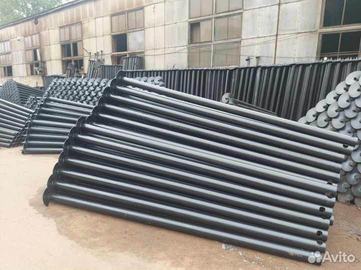 Столб 80х80, винтовой комби d76 1500/2000 мм