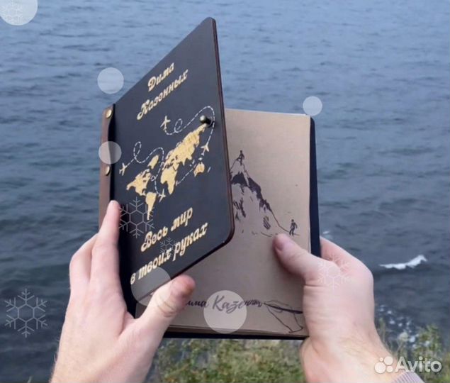 Деревянный ежедневник - сменные блоки