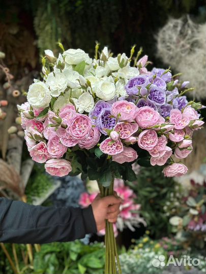 Пионовидные розы искусственные