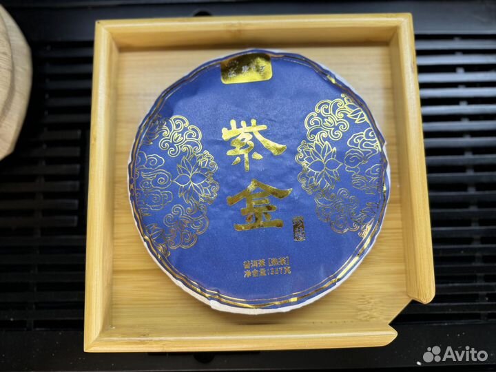 Китайский чай Шу Пуэр, 2018 г., блин 357 грамм