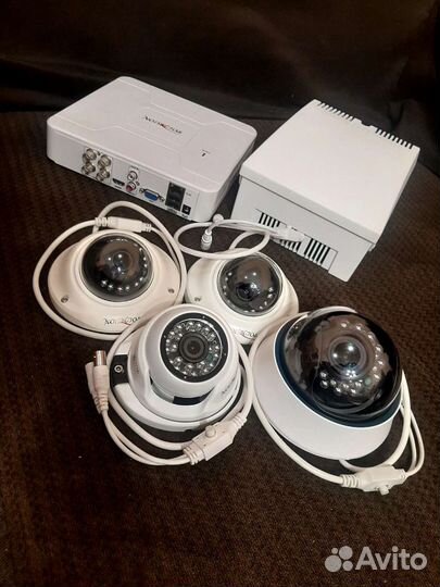 Комплект видеонаблюдения 4 камеры