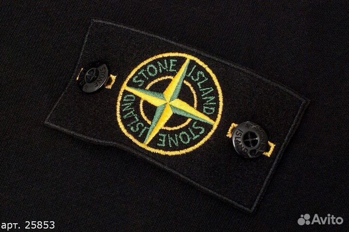 Зип худи Stone Island shadow black Черное