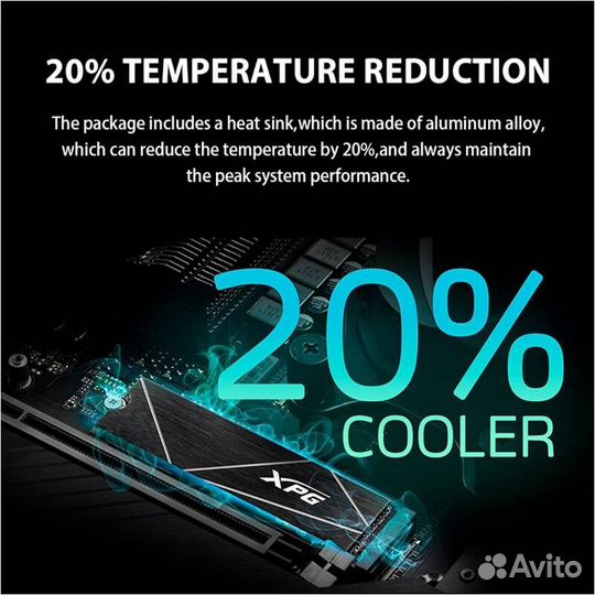 SSD adata XPG gammix S70 blade 2Tb новый