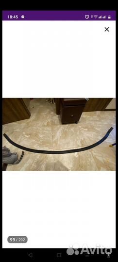 Губа на бампер универсальная