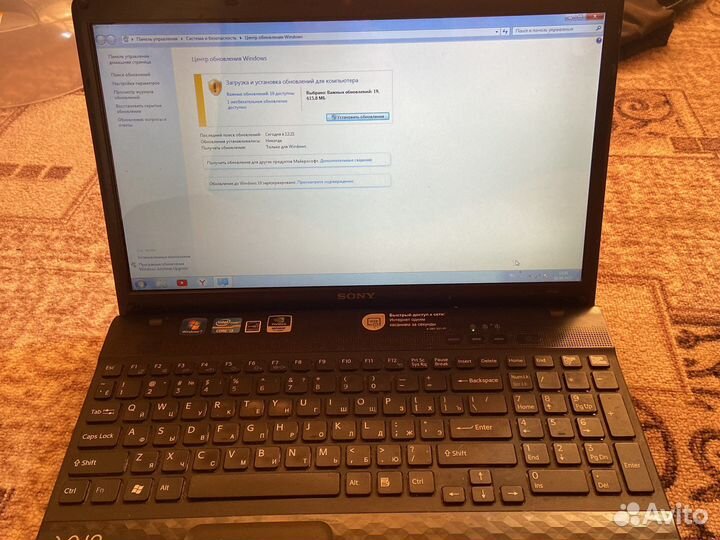Ноутбук sony vaio