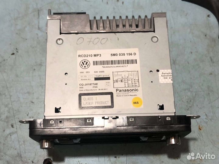 Штатная магнитола на volkswagen polo