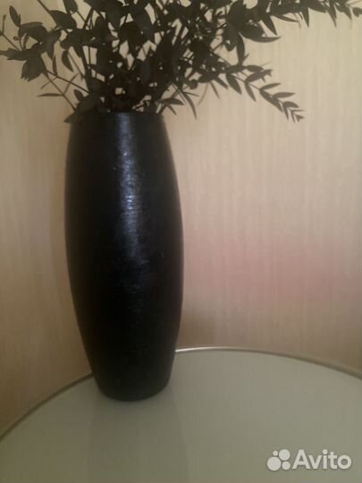 Ваза авторская и репродукция Ван Гог(велюр )