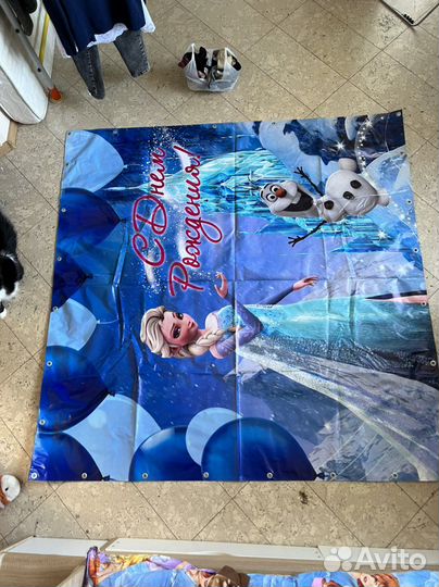 Баннер фото зона Эльза и Анна «Холодное сердце»