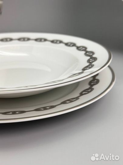 Посуда Hermes Chaine d'Ancre Platine оригинал