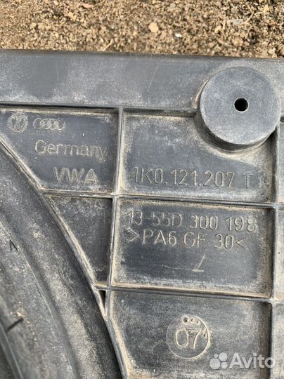 Вентилятор радиатора Пассат б6 в сборе