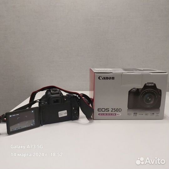 Зеркальный фотоаппарат canon eos 250d