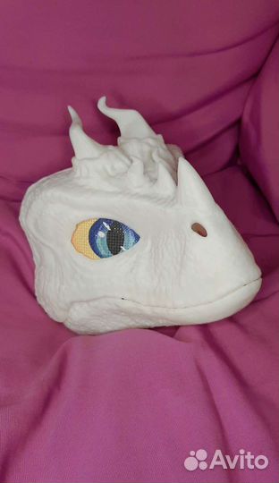 Велоцерап с рожками и глазками