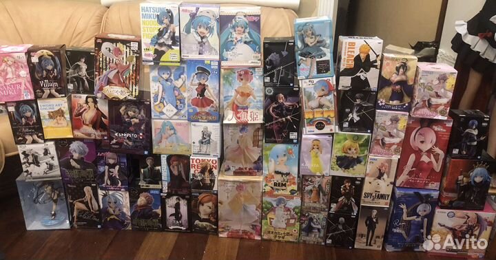 Оригинальные аниме фигурки из разных тайтлов