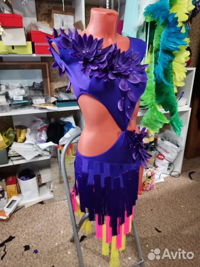 Платье для бальных танцев латина ю1