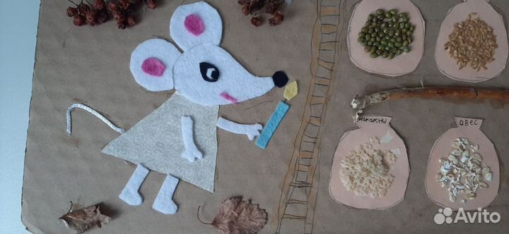 Поделка в садик школу из природных материалов