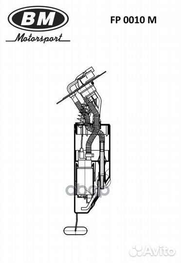 FP 0010 M насос топливный электр. в сборе Daew