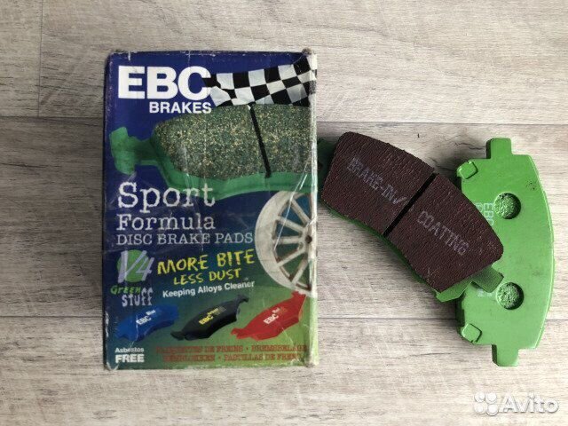 Колодки передние: EBC Brakes Green Stuff