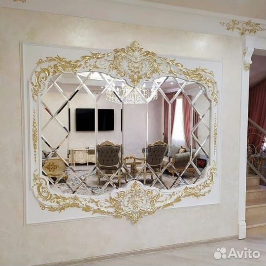 Зеркальные плитки ромбики