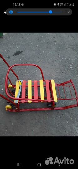 Санки на колесах новые