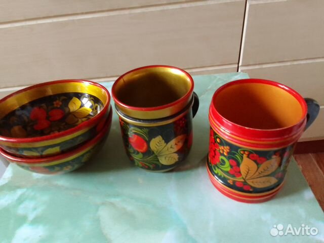 Хохломской набор в коллекцию-пакетом