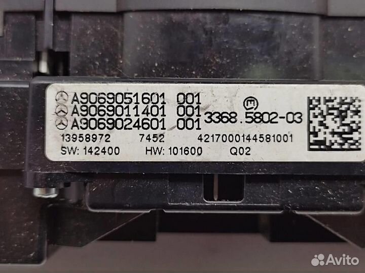 Блок кнопок w906 Sprinter 651.955 11.2017