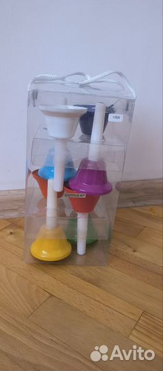 Цветные колокольчики с язычками на ручках. HB8