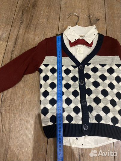 Рубашка с кардиганом на утренник