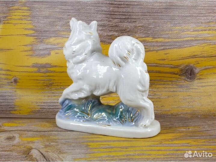 Статуэтка Лайка Старая Гжель, СССР (Б/У)