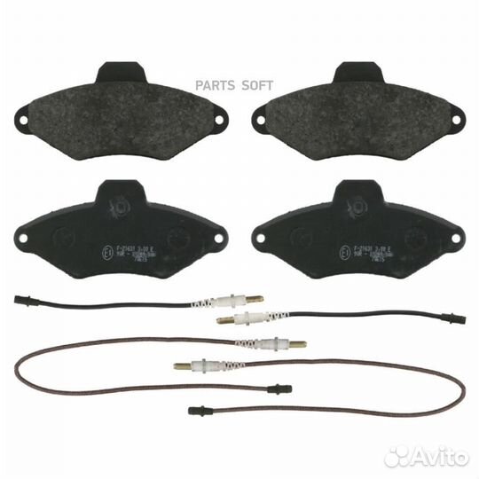 Febi 16413 Колодки тормозные дисковые к-т перед