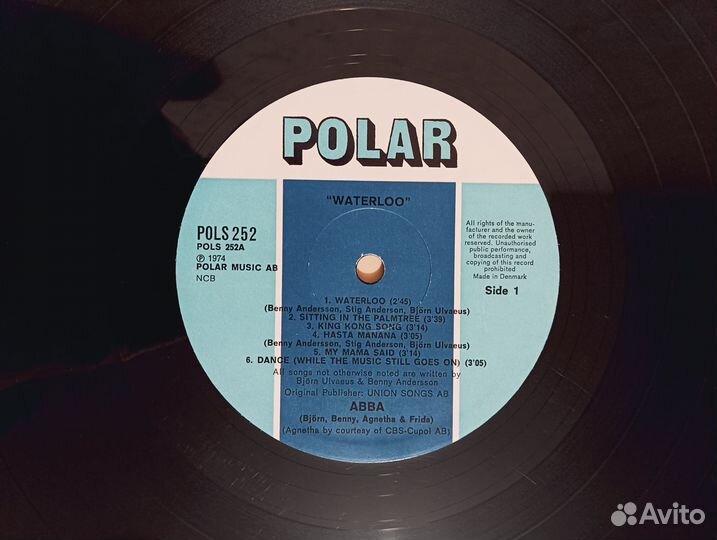LP Abba - Waterloo NCB Polar 1974г оригинал