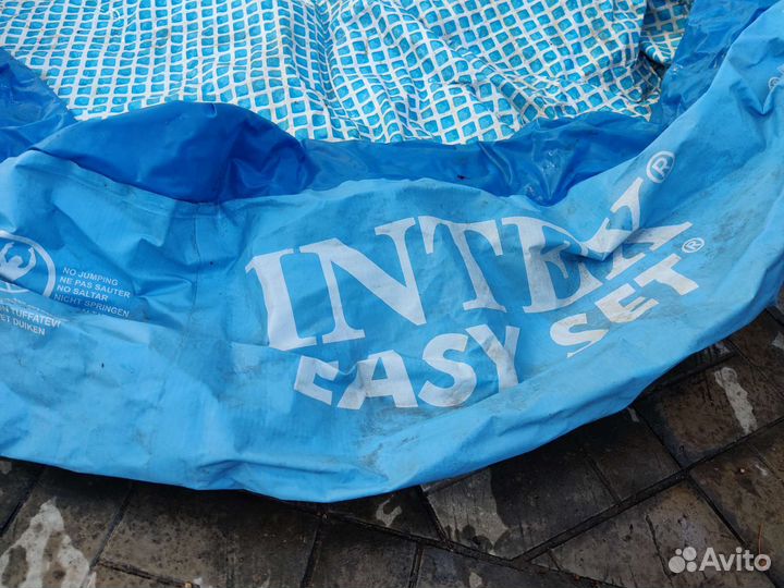 Бассейн 244х76 с защитным тентом