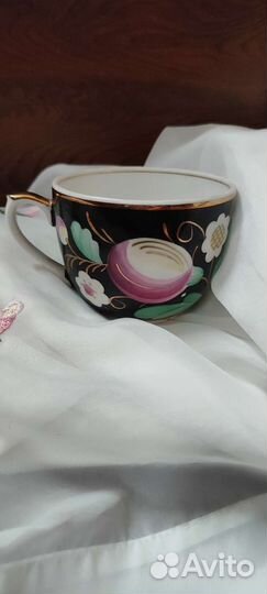 Чашка слива фарфор СССР вербилки и много посуды