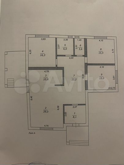 Дом 127 м² на участке 12,6 сот.