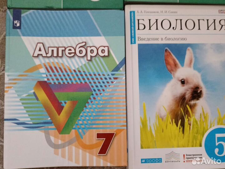 Учебники 5,6,7 класс