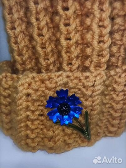 Комплект шапка и шарф женский