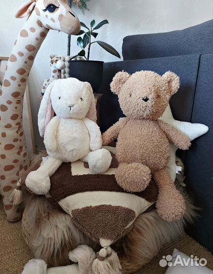 Игрушка мягкая hm home мишка zara home зайка