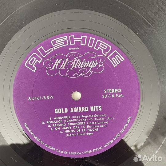 101 strings - gold award hits lp usa (Alshire)