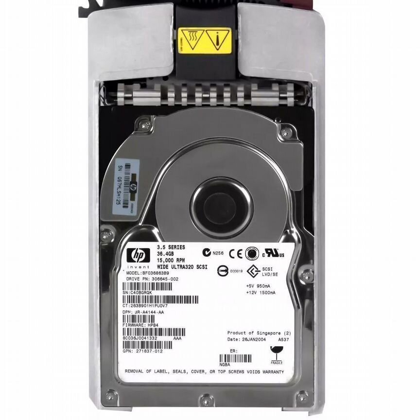 [BF036863B9] Жесткий Диск Hp 36,4gb U320scsi 3.5" Bf036863b9