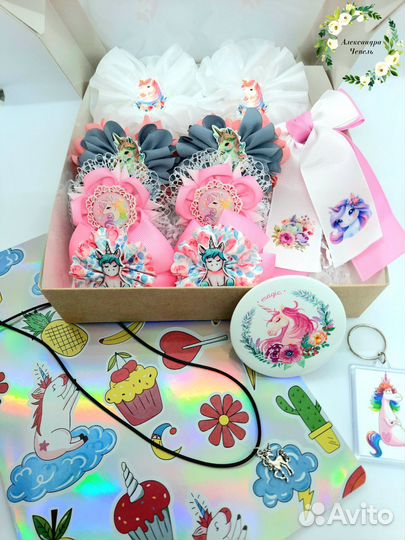 Резинки бантики для волос ручной работы